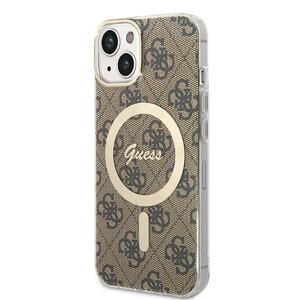 Guess IML 4G MagSafe Zadní Kryt pro iPhone 13 Brown GUHMP13MH4STW