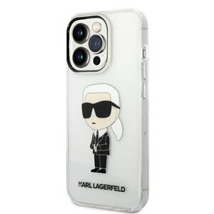 Karl Lagerfeld IML Ikonik NFT Zadní Kryt pro iPhone 14 Pro Transparent KLHCP14LHNIKTCT