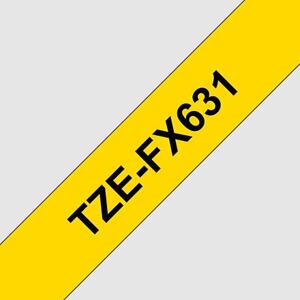 TZE-FX631, žlutá / černá, 12mm TZEFX631