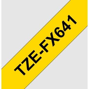 TZE-FX641, žlutá / černá, 18mm TZEFX641
