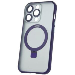 Silikonové TPU pouzdro Mag Ring pro iPhone 14 Pro fialové