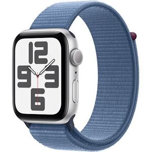 Apple Watch SE (2023) GPS 44mm barva Silver Aluminum / Sport Loop Winter Blue MREF3QC/A