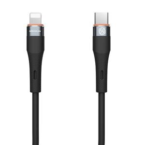 Nillkin Flowspeed Liquid Silicone Datový Kabel USB-C/Lightning 1,2m 27W Black 57983116359