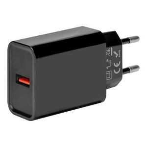 OBAL:ME Cestovní Nabíječka USB-A 18W Black 18W1UBL