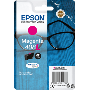 EPSON Singlepack Magenta 408L DURABrite Ultra Ink C13T09K34010