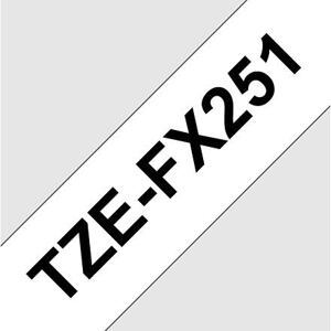 TZE-FX251, černý tisk na bílé, šířka 24 mm TZEFX251
