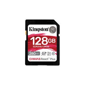 Kingston Canvas React Plus/SDHC/128GB/UHS-II U3 / Class 10 SDR2V6/128GB