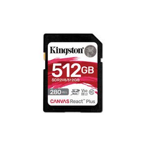 Kingston Canvas React Plus/SDHC/512GB/UHS-II U3 / Class 10 SDR2V6/512GB