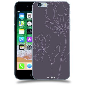 ACOVER Kryt na mobil Apple iPhone 6/6S s motivem Line Flower II
