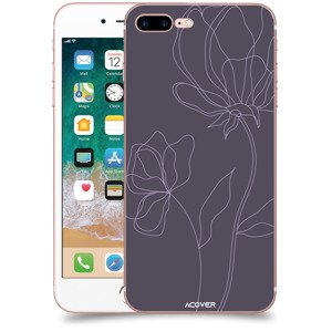 ACOVER Kryt na mobil Apple iPhone 7 Plus s motivem Line Flower II