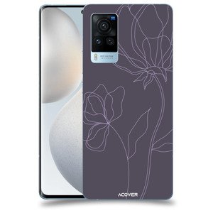 ACOVER Kryt na mobil Vivo X60 Pro 5G s motivem Line Flower II