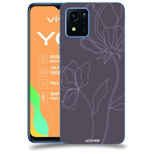 ACOVER Kryt na mobil Vivo Y01 s motivem Line Flower II
