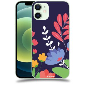 ACOVER Kryt na mobil Apple iPhone 12 mini s motivem Colorful Flowers