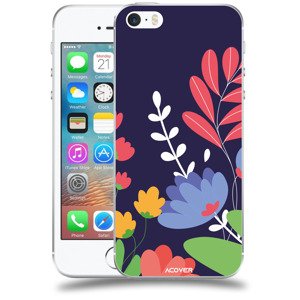 ACOVER Kryt na mobil Apple iPhone 5/5S/SE s motivem Colorful Flowers