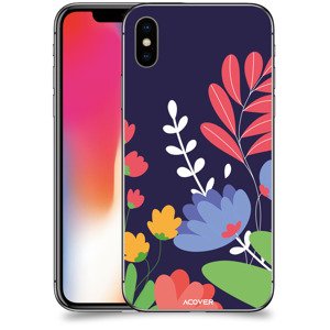 ACOVER Kryt na mobil Apple iPhone X/XS s motivem Colorful Flowers