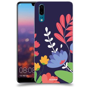 ACOVER Kryt na mobil Huawei P20 s motivem Colorful Flowers