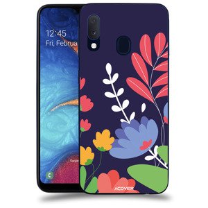 ACOVER Kryt na mobil Samsung Galaxy A20e A202F s motivem Colorful Flowers