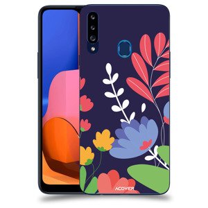 ACOVER Kryt na mobil Samsung Galaxy A20s s motivem Colorful Flowers