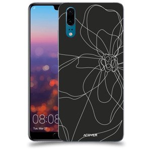 ACOVER Kryt na mobil Huawei P20 s motivem Line Flower I