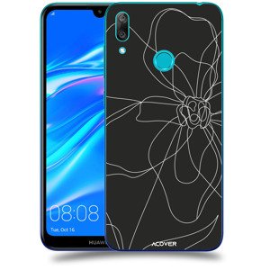 ACOVER Kryt na mobil Huawei Y7 2019 s motivem Line Flower I