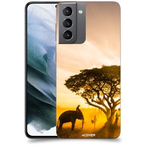 ACOVER Kryt na mobil Samsung Galaxy S21 G991B s motivem Elephant
